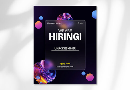Job Hirng Social Media Post Design Template