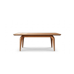 Fototapeta premium Stylized Wooden Table Modern Furniture Vector Illustration