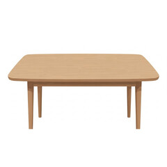 Fototapeta premium Minimal Wooden Table Furniture Vector Design