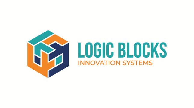 This image features colorful interlocking blocks symbolizing structured thinking and innovative solutions, ideal for technology and engineering branding.