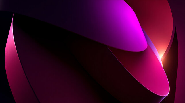 Abstract swirls of purple and pink light with abstract background, digital