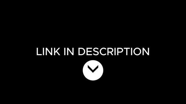 Link In Description Call To Action Animation Alpha Channel