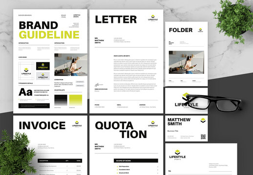 Green Black Lifestyle Brand Guidelines 