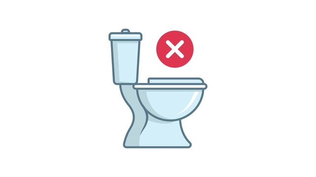 Don't Throw Toys Down the Toilet Educational Animation Bathroom Warning for Children