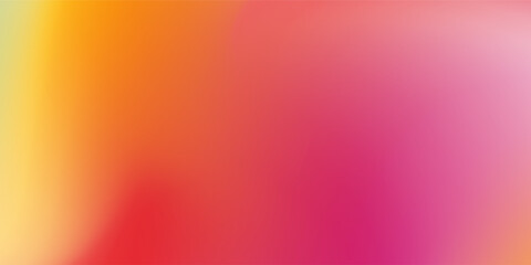 Cheerful and bright gradient background with a blend of orange, yellow, and pink. Ideal for summer or travel themes. © Sofia Rohimah