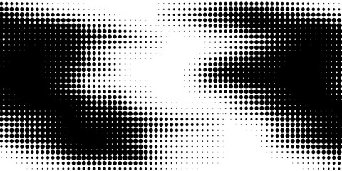 Fototapeta premium black and white halftone pattern. abstract halftone dotted background. Vector illustration