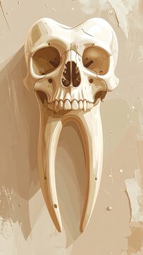 Skull tooth artifact