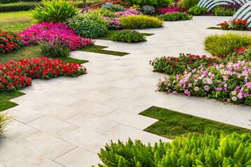 Fototapeta premium path leading through a garden