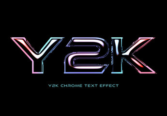Chrome Text Effect