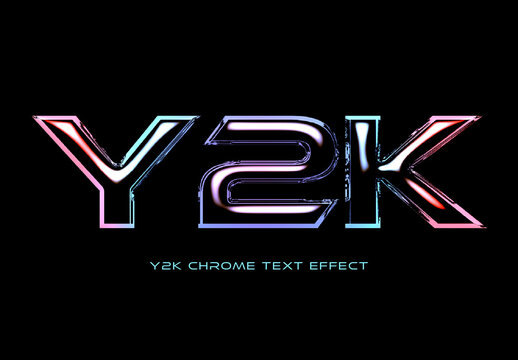 Chrome Text Effect