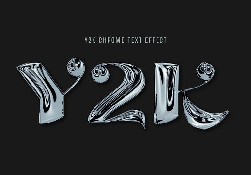 Chrome Text Effect