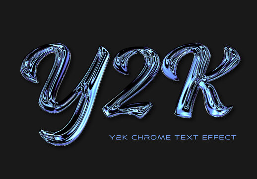 Chrome Text Effect