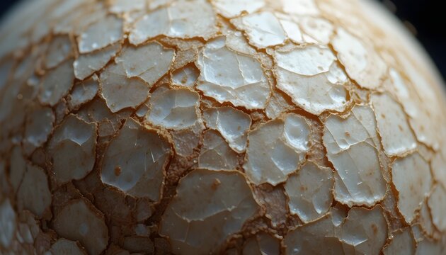 &ldquo;Extreme macro of egg shell texture, detailed surface patterns, soft shadows, abstract background, high resolution, artistic composition&rdquo;