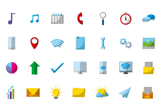 Digital Interface Illustration Set