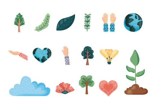 Earth Illustration Set