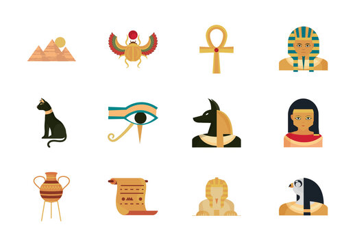 Ancient Egypt Illustration Set