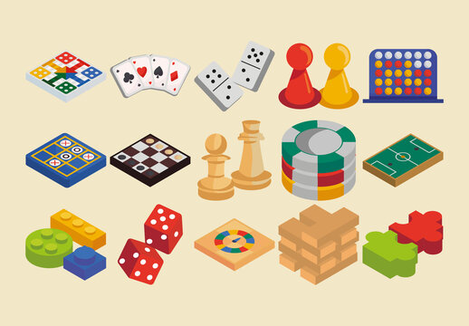 Board Game Illustration Set