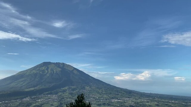 Landscape Mountain View from Mount Telomoyo, Indonesia