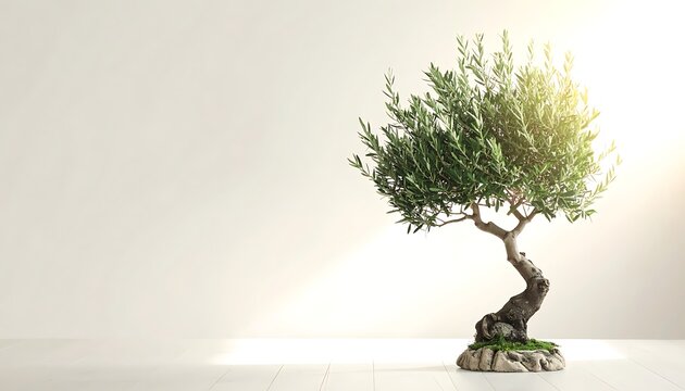 Small tree in sunlight