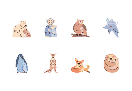 Cute Animals Illustration Set