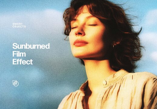 Sunburned Film Effect &ndash; Noise for Album Cover & Social Media (PSD)