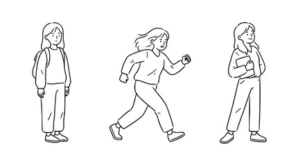 Obraz premium Character displaying determination while running towards a goal.