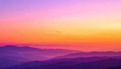 Obraz premium Soft sunset gradient abstract background with dreamy orange, pink and purple tones