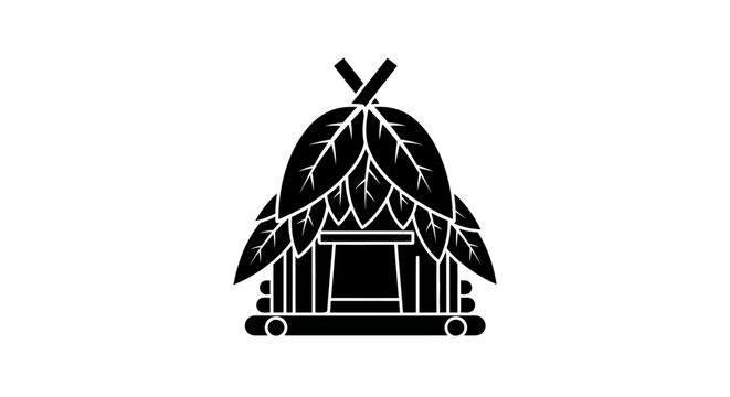 Traditional Native American Teepee Shelter.