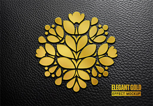 Elegant Gold Effect Mockup