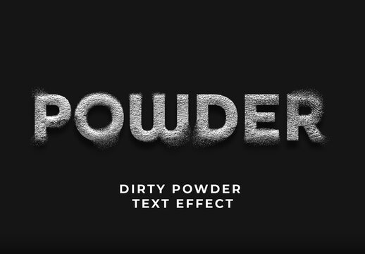 Dirty Powder Text Effect