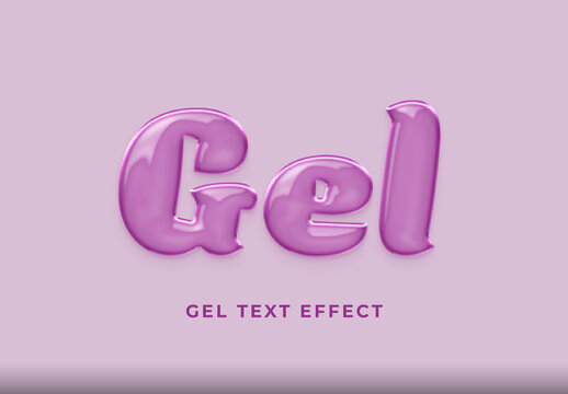 Gel Text Effect