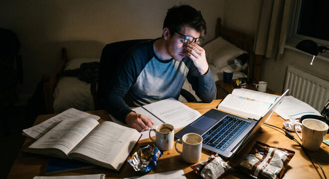 Late Night Study Burnout