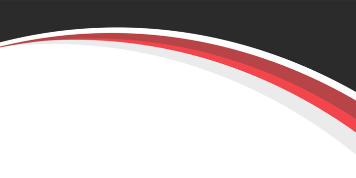 abstract red and blak business banner background with dynamic curves composition, eps 10