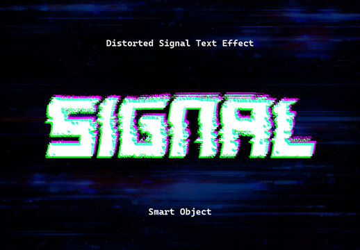 Distorted Signal Text Effect