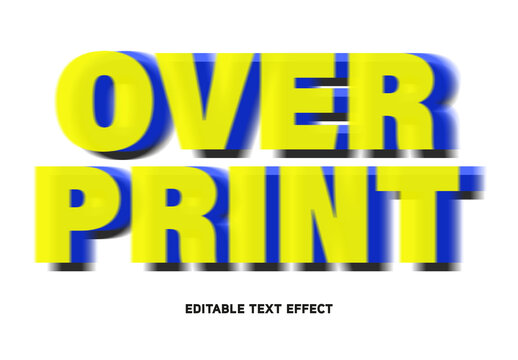 Overprint Text Effect