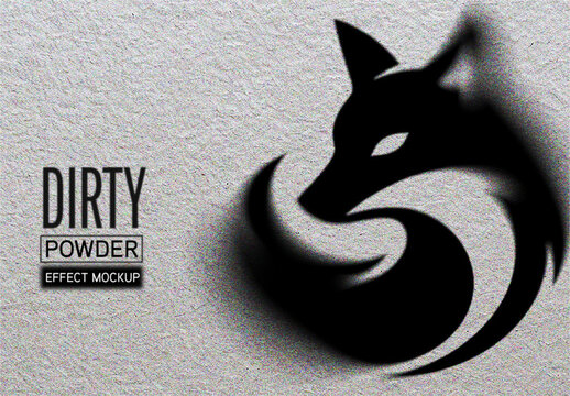 Dirty Powder Effect Mockup