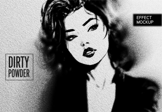 Dirty Powder Effect Mockup