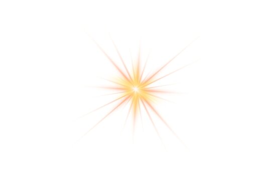 Sun burst. Glowing sunburst radient flare. Glowing star with rays. Bright glowing stars.