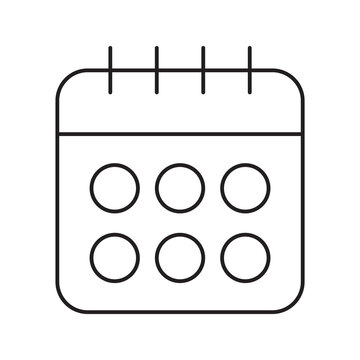 Calendar Schedule Event Line Icon