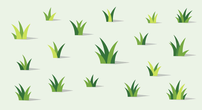 Various grass and plants are growing in the ground outdoors