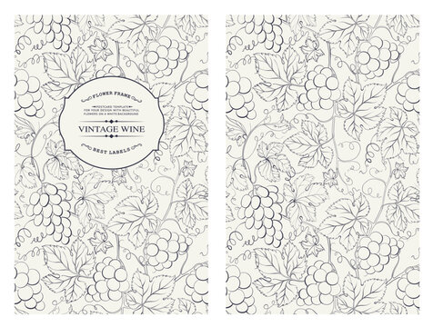 Cover design for you personal cover. Vine pattern. Vine theme for book