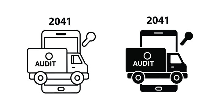 Mobile audit interface comparison between light and dark modes on a smartphone