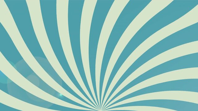 Retro Swirling Radial Sunburst Pattern Loop with 70s Style Colorful Motion Graphic Background 4k video