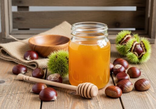 fresh homemade turmeric honey elixir with ginger and spices on wooden table