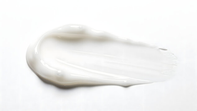 Creamy Swatch: A close-up shot of a smooth, creamy swatch, perfectly capturing the texture and elegance of skincare, cosmetics, or any product that requires meticulous care.