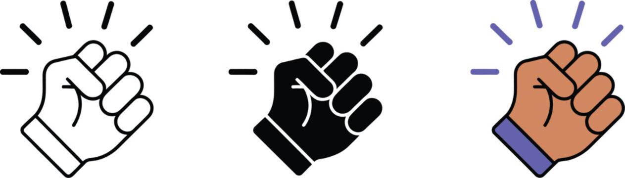 Teamwork icon featuring hands joined together for unity cooperation and group collaboration concept in modern vector design