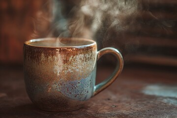 Fototapeta premium cup of hot coffee