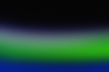 Naklejka premium Multi colored grainy background with green blue and black horizontal gradients