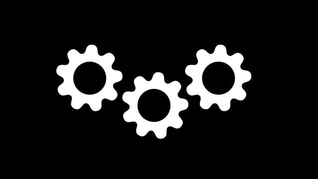 software update screen with configuring animation.black background