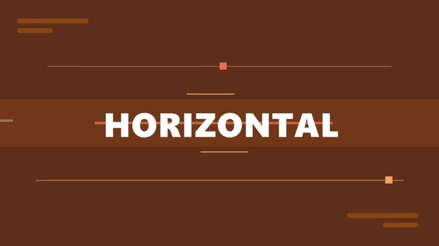 Modern Horizontal Text Graphic with Abstract Lines and Shapes.